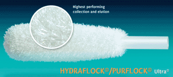 Image: Puritan's patented swabs combine unique microstructure with fibers to enhance rapid absorption and quick release of biological specimens (Photo courtesy of Puritan Medical Products).